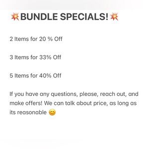 Bundle Special Deals!